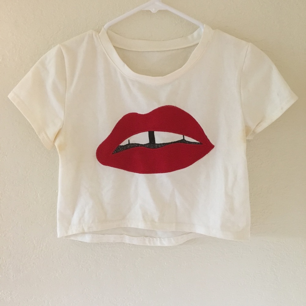 Lips Crop Top
